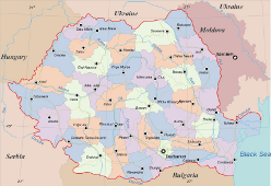Harta Administrativa a Romaniei